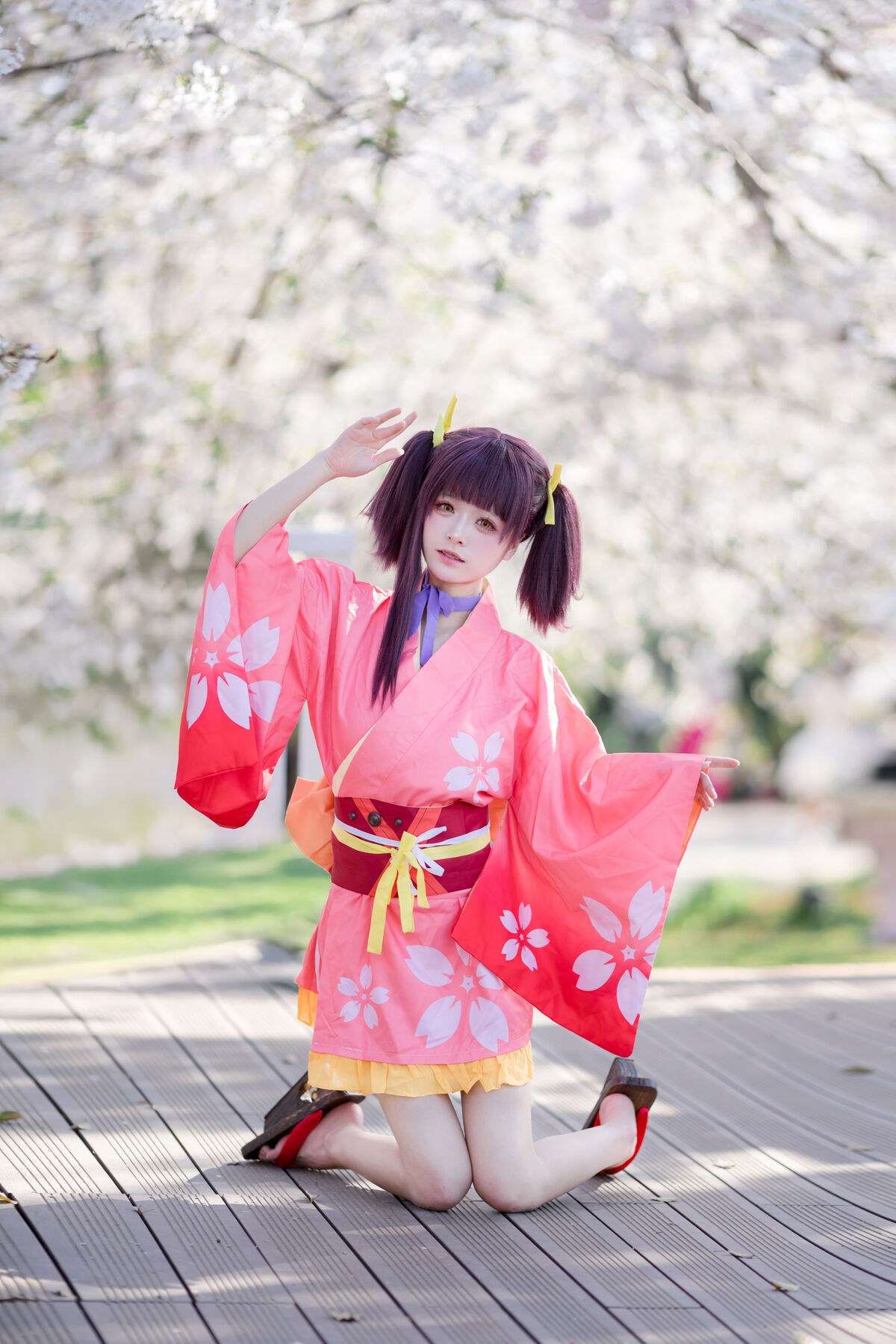 Coser@九柒喵 – 甲铁城的卡巴内利 无名 和服 (35P)