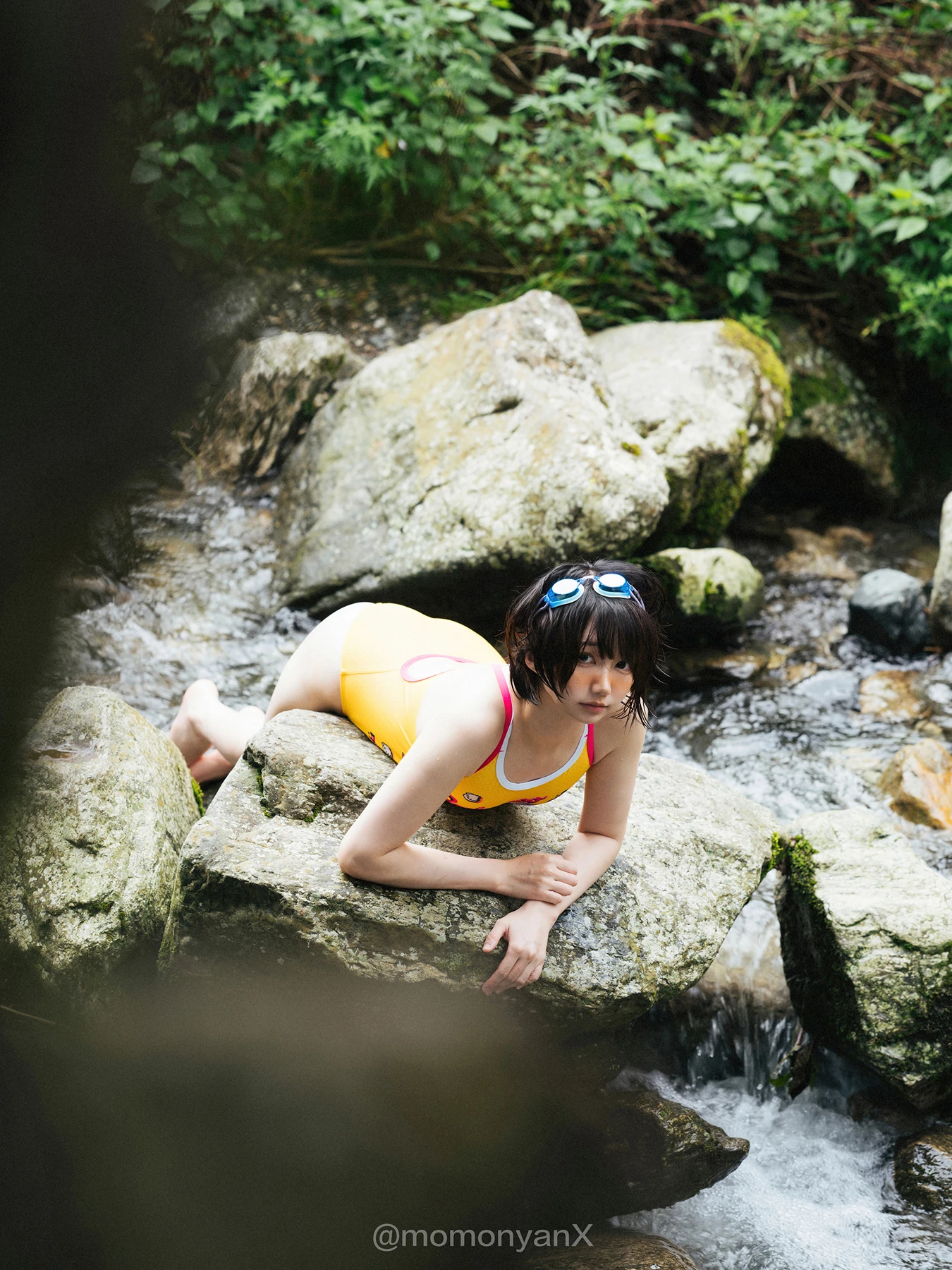 Shizuku しずく, 写真集 Fantia 原魔物喵 「夏の小川」 Set.02