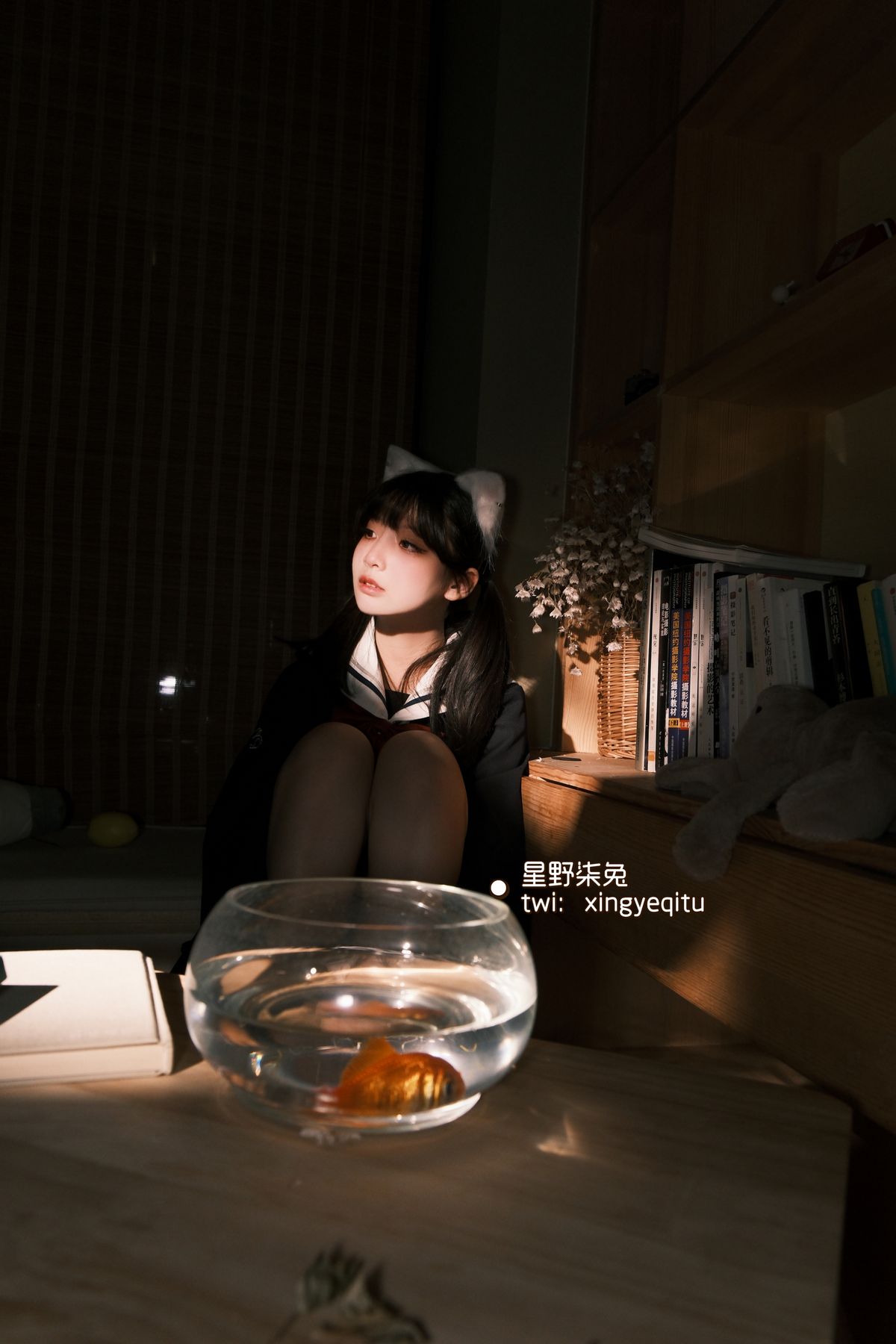 Coser@星野柒兔 – 放课后的吔鱼少女 (60P – 1V)