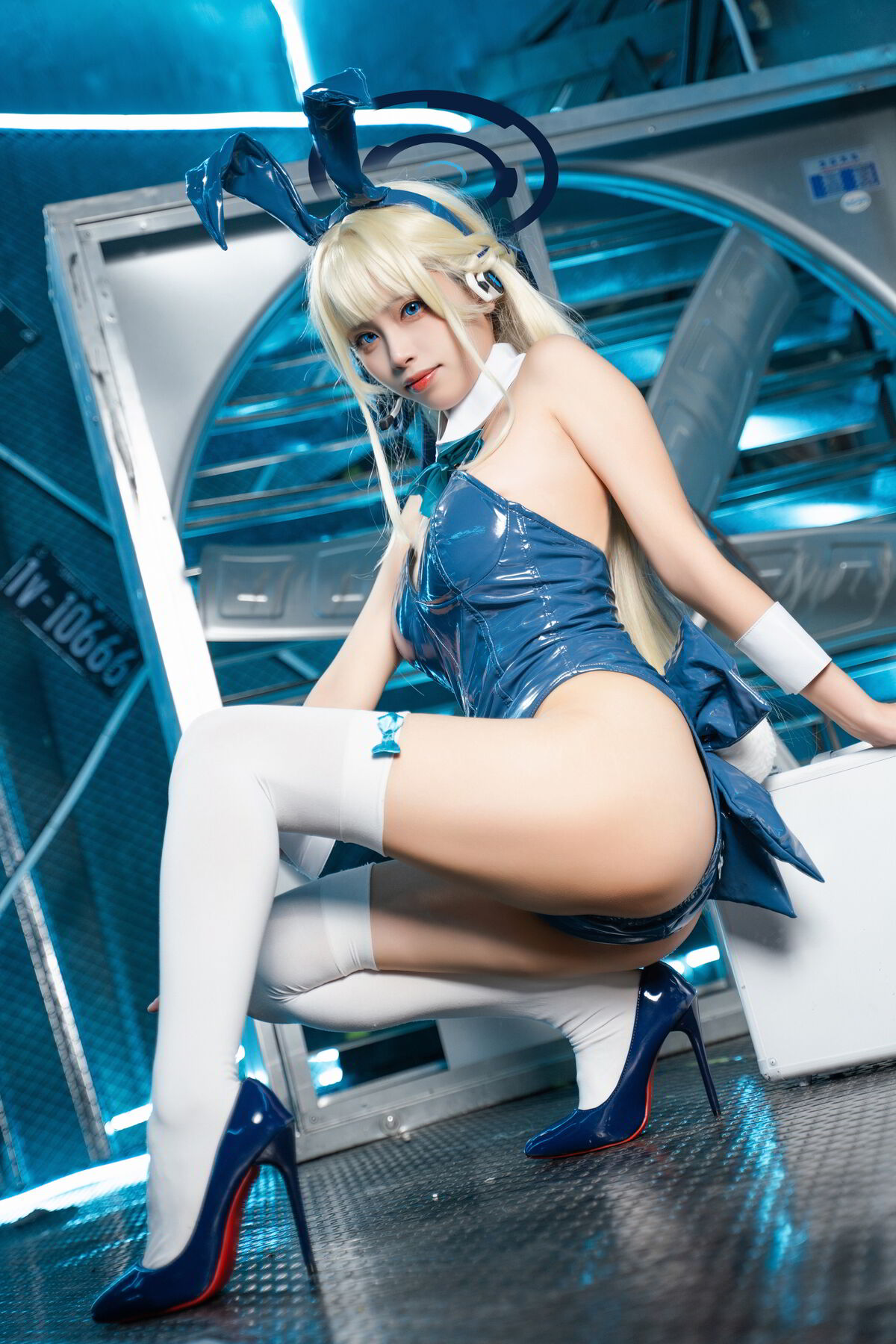 Coser@三無人型 – 蔚蓝档案 飞鸟马时兔女郎 (60P)