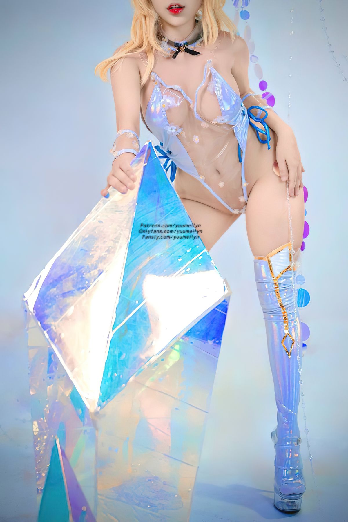 Coser@linhi_cute yuumeilyn – 原神 荧 (58P – 1V)