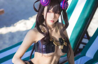 Aqua 水淼 – Murasaki Shikibu Bikini (Fate Grand Order)(317MB)(30photos)