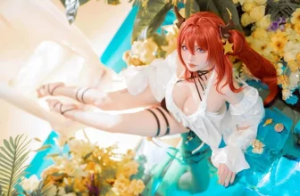 Coser小姐姐星之遲遲明日方舟本-Heartbeat主題性感多套服飾系列秀完美身材誘惑寫真 1