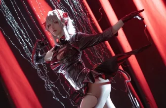 Coser小姐姐星之遲遲明日方舟本-Heartbeat主題性感多套服飾系列秀完美身材誘惑寫真 16