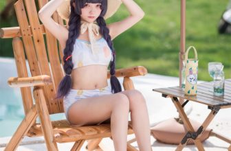 Cosplay 花铃 碧蓝档案 美游泳装