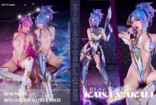 ZinieQ LOL Akali x Kai’Sa Star Guardians (&PingPing)[899MB-53photos]