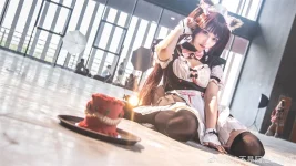 《巧克力與香子蘭》巧克力可愛女僕裝Cosplay美圖[CN：我才不是阿澄的微博] (9P)