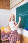 艾西aiwest cosplay Mahiru Shiina – Otonari no Tenshi-sama[174MB-40photos]
