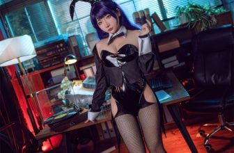 Cosplay 是三不是世w 喜多川海梦 紫发兔女郎