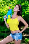Martina Mink Water Fight (120 Photos)