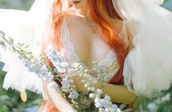 Coser@蠢沫沫 Chunmomo – 花丛婚纱 (67P)