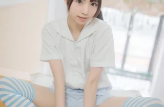 Cosplay 兔玩映畫 藍白條紋襪