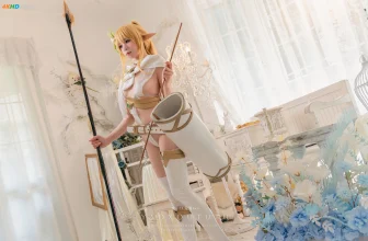 黏黏团子兔（咬一口兔娘）- 六月订阅『精灵 弓箭手』广寒宫[1006MB-50photos]