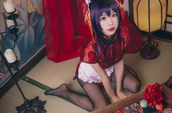 [網路收集系列]福利姬 水淼《 霞之丘詩羽-旗袍 》VIP福利帖[27P]