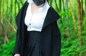 李佳 – 黑百褶裙森林[499MB-58photos]