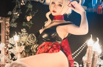 (Cosplay) 瓦斯塔亚小龙虾 – 灵魂探戈伊芙琳(136MB)(12photos)