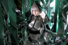 Coser小姐姐星之遲遲明日方舟本-Heartbeat主題性感多套服飾系列秀完美身材誘惑寫真 3