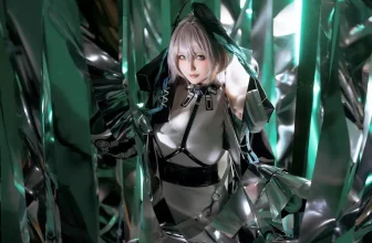 Coser小姐姐星之遲遲明日方舟本-Heartbeat主題性感多套服飾系列秀完美身材誘惑寫真 3