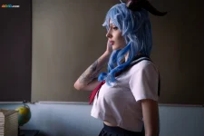 Alin maXenon – Ganyu (School UniformCasual)[14MB-35photos]