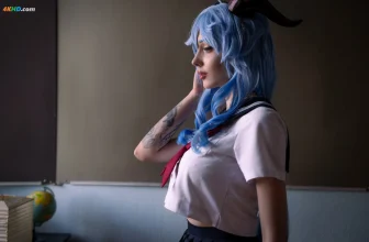 Alin maXenon – Ganyu (School UniformCasual)[14MB-35photos]