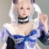 Cosplay SayoMomo小桃 Mashu White Lingerie Body Oi